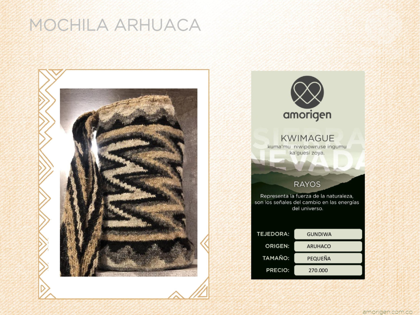 LARGE ARHUACA BACKPACK - RIB 01