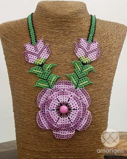 COLLAR FLOR VIOLETA