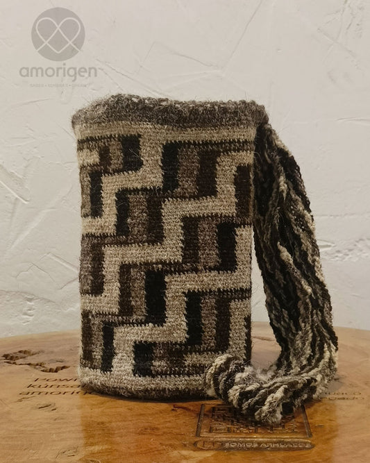 MOCHILA ARHUACA PEQUEÑA : PENSAMIENTO DEL HOMBRE