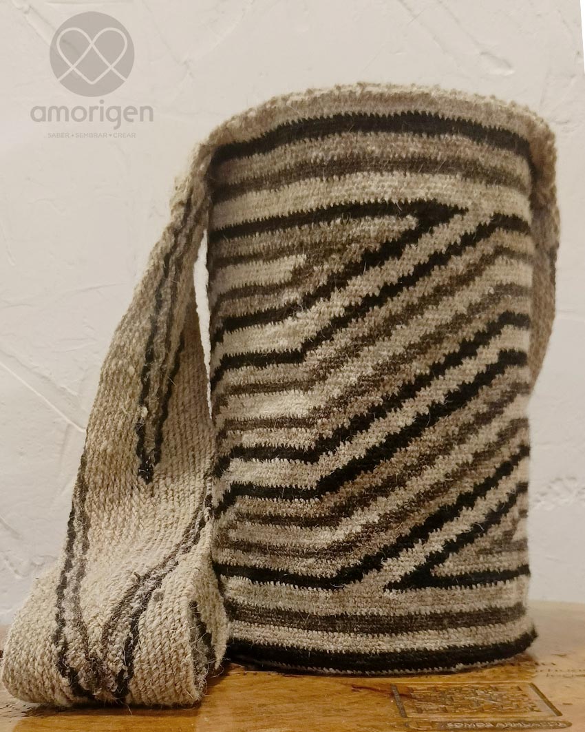 MOCHILA ARHUACA EXTRAGRANDE - PENSAMIENTO DEL HOMBRE