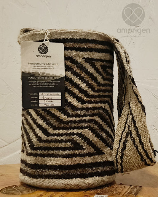 MOCHILA ARHUACA GRANDE - PENSAMIENTO DEL HOMBRE