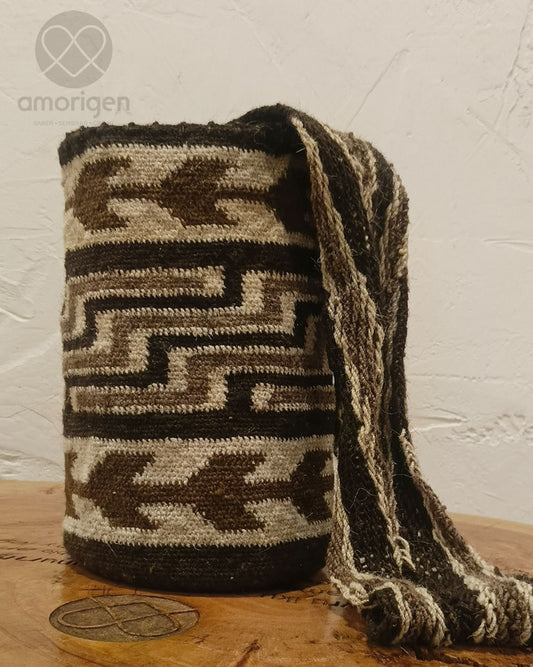 MOCHILA ARHUACA MEDIANA- PENSAMIENTO HOMBRE