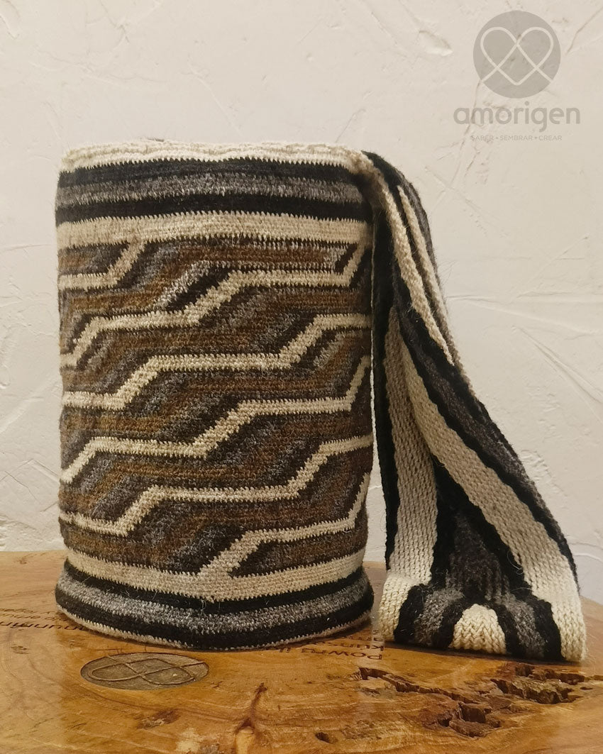 MOCHILA ARHUACA EXTRA GRANDE- PENSAMIENTO DEL HOMBRE