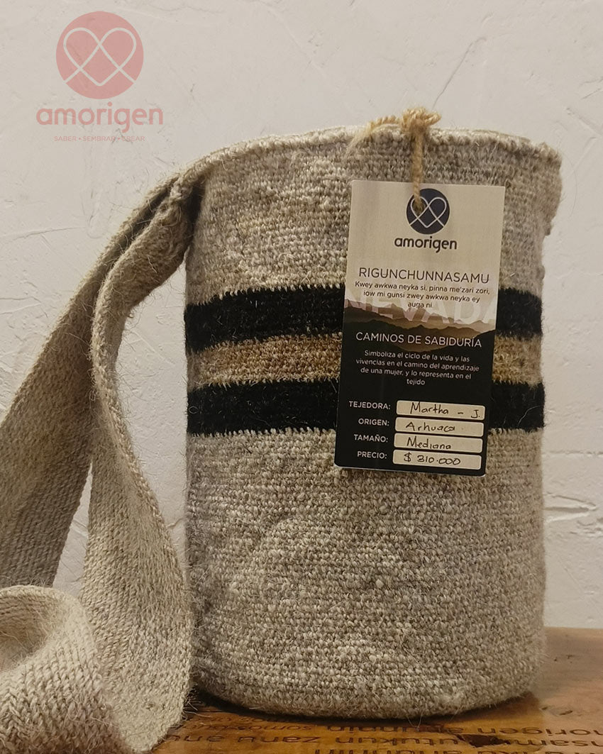 MOCHILA ARHUACA MEDIANA - CAMINOS DE SABIDURIA